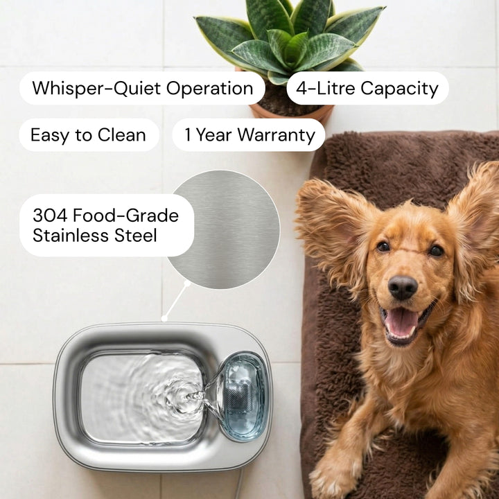 PureFlow Pro | Everything in the PureFlow, plus remote control: scheduling, water level alerts, cleaning reminders.